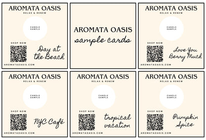 Candle Sample Cards